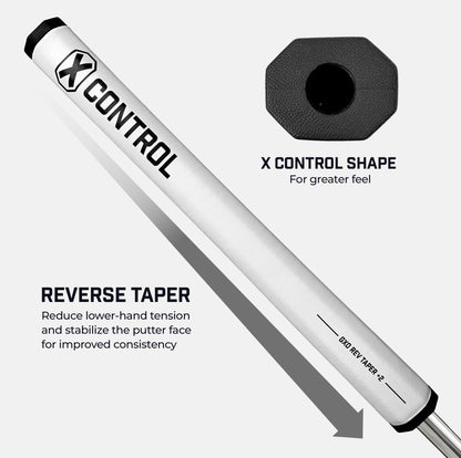 X Control Putter Grip - Reverse Taper +2