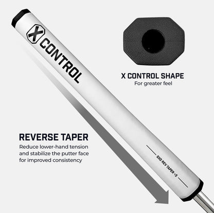 X Control Putter Grip - Reverse Taper +3