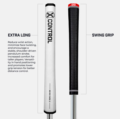 X Control Putter Grip - Reverse Taper +3