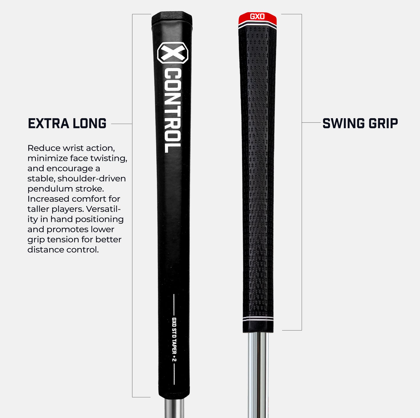 X Control Putter Grip - Standard Taper +2