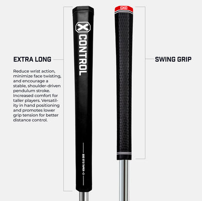 X Control Putter Grip - Standard Taper +3